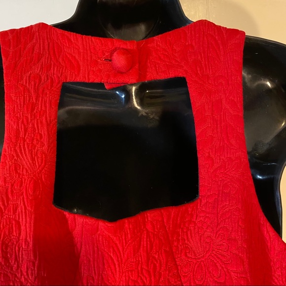 Moulinette Soeurs Red Cocktail Dress sz 4 NWOT - Picture 12 of 15